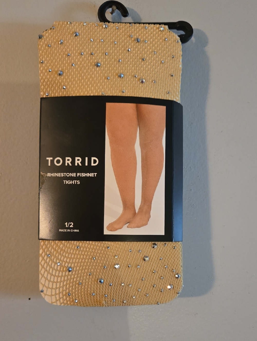torrid Nude Rhinestone Fishnet Tights